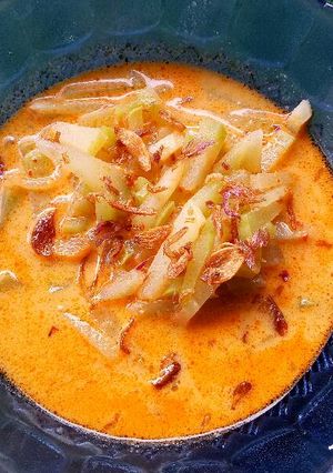 Foto resep Sayur labu siam (kuah lontong)