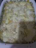 Pastelón de plátanos maduros y papas