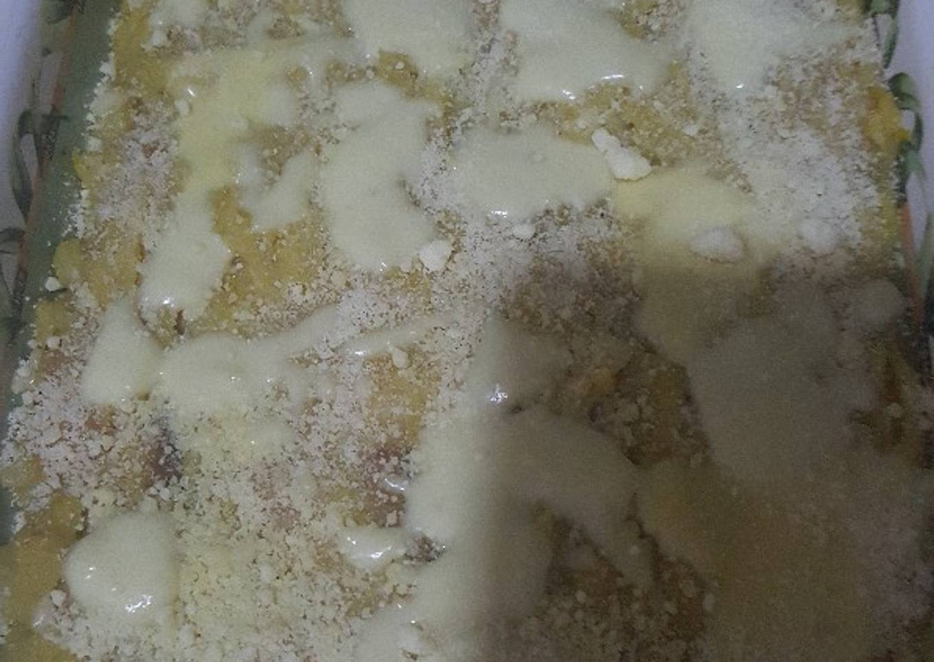 Pastelón de plátanos maduros y papas