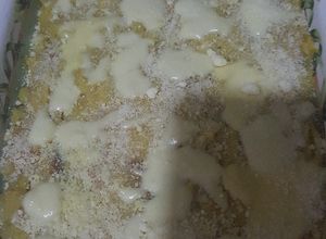 Una foto de Pastelón de plátanos maduros y papas