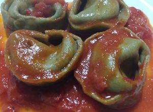 Una foto de Agnolotis de verdura y ricotta