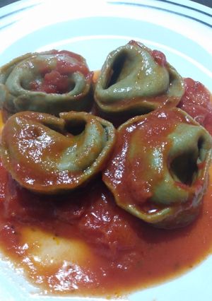 Una foto de Agnolotis de verdura y ricotta