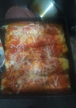 Una foto de Canelones de verdura