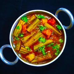 A picture of Drumstick Curry.