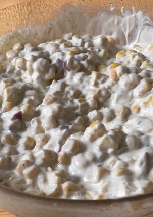 Majonézes kukoricasaláta recept fotója
