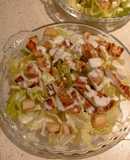 سالاد سزار ساده شده با مرغ گریل
