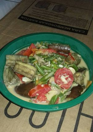 Foto resep Sayur buncis santan menggila (magikom) anak kost