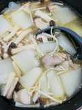 Winter Melon and Mushroom Soup with Sesame Oil