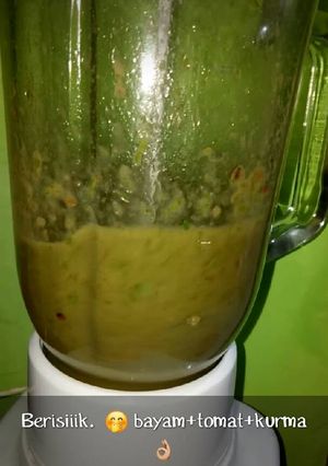 Foto resep Jus bayam tomat kurma