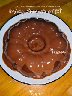 Foto resep Puding Susu Vla Coklat Satset