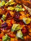 Sweet Heat Shrimp & Strawberry Naan Bread