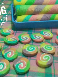 Foto resep Bolu Gulung Pelangi