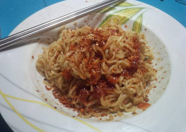 Resep Indomie with cream sauce Anti Gagal