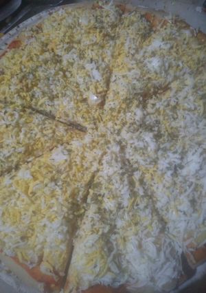 Una foto de Pizza
