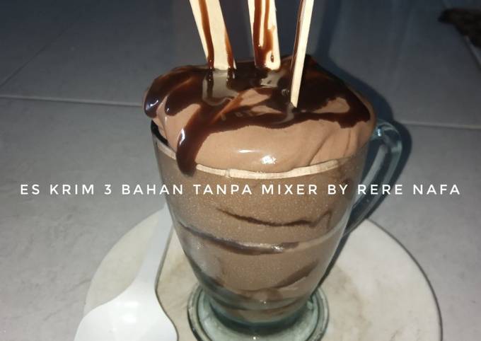 Resep Es krim coklat Anti Gagal
