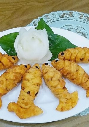 Hình của món Bánh gối con cá.