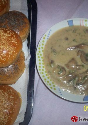 A picture of Mushroom soup easy and tasty.