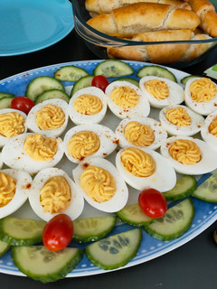 Töltött tojás recept fotója