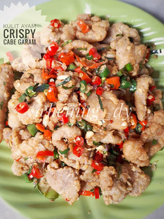 Foto resep Kulit Ayam Crispy Cabe Garam