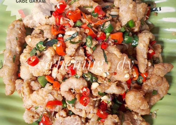 Resep Kulit Ayam Crispy Cabe Garam Oleh Hening Desiyanti Cookpad