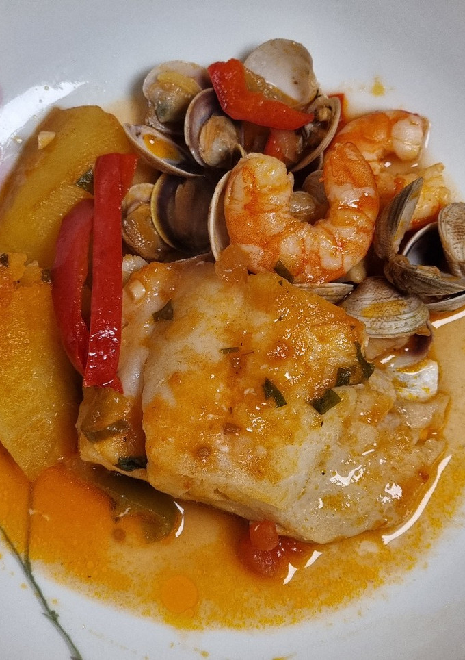 Una foto de Cataplana de bacalao