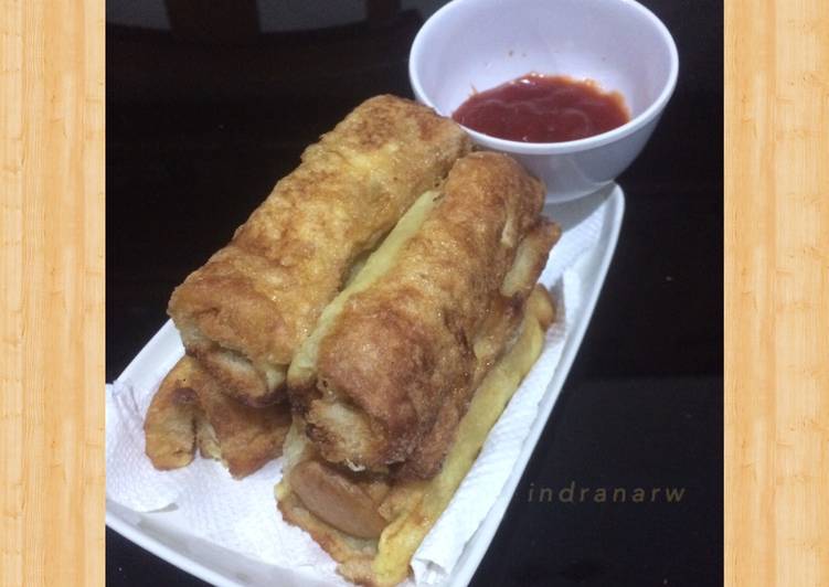 Bahan Roti Goreng Keju Sosis 👌🏼 | Langkah Membuat Roti Goreng Keju Sosis 👌🏼 Yang Mudah Dan Praktis