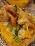 Tartelettes aux scampis et patates douce: