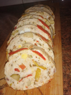 Una foto de Fiambre de pollo primavera!!
