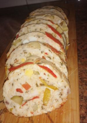 Una foto de Fiambre de pollo primavera!!