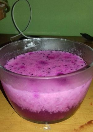 Foto resep Puding buah naga