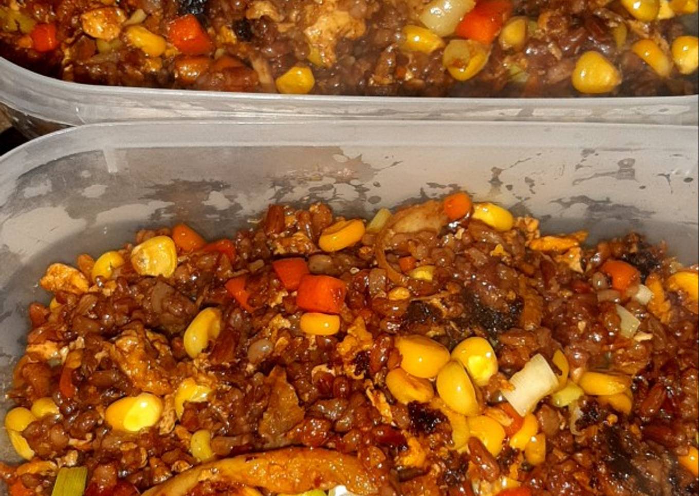 15. Nasi Merah Goreng Jagung Manis