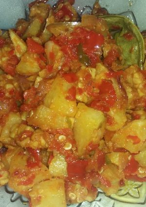 Foto resep Kentang Tempe Balado