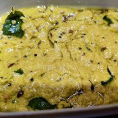 Lauki chilka chutney (Spicy bottle gourd peel chutney) A picture of Lauki chilka chutney (Spicy bottle gourd peel chutney).