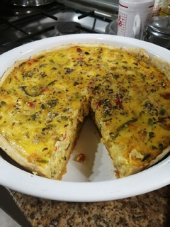 Una foto de Tarta de vegetales y queso
