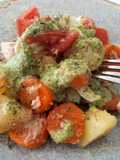 Ensaladilla con mahonesa de aguacate