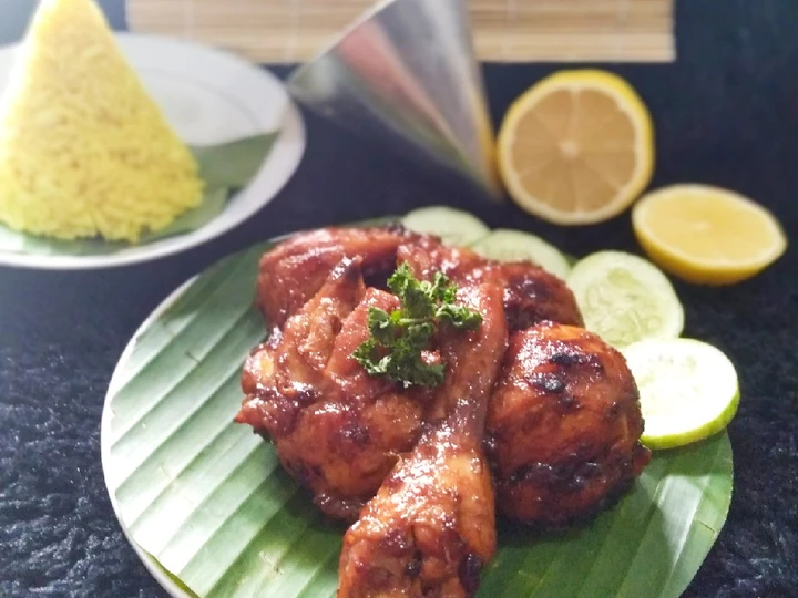 Cara Gampang Membikin Resep Ayam kecap bakar untuk nasi tumpeng🍗 yang Bisa Manjain Lidah Anti Ribet, Lezat