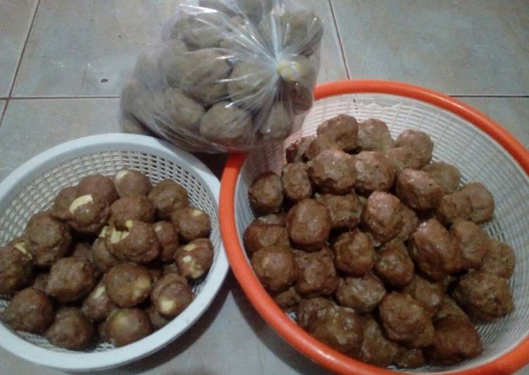 Resep Bakso isi urat,telor puyuh &amp; original yang Lezat Sekali