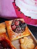 Feuilletés gourmands aux fruits rouges et chocolat 😋