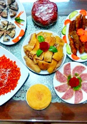 Hình của món Mâm cơm tất niên.
