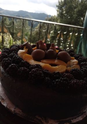 Una foto de Delicioso pastel de chocolate