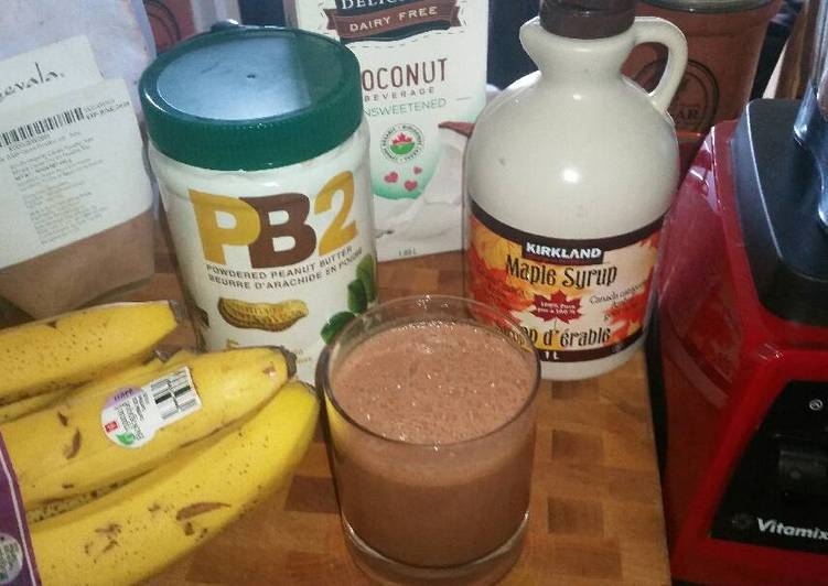 Recipe of Favorite Healthy Chocolate Monkey Smoothie