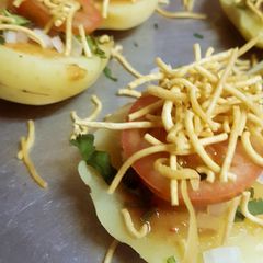 A picture of Aaloo chaat.