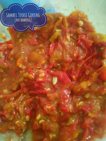 Cara Gampang Membuat Resep Sambal Terasi Goreng (no bawang) yang Bikin Ngiler Anti Ribet, Mantap