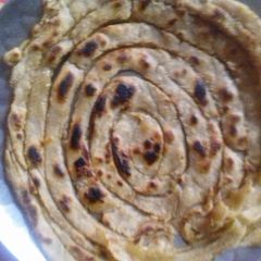 A picture of Lacha Paratha.