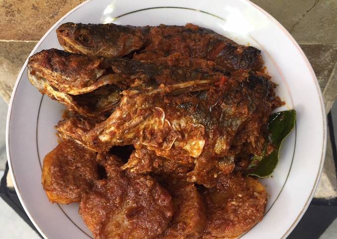 Rendang ikan patin kentang