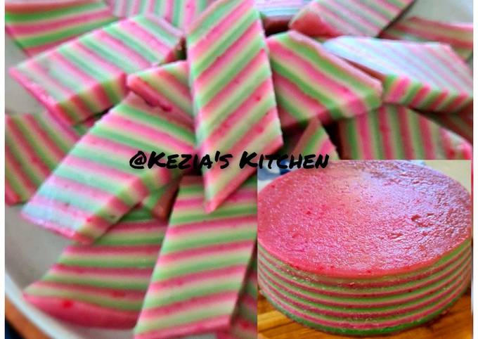 Easiest Way to Prepare Quick KUE LAPIS (Steamed Layer Cake)