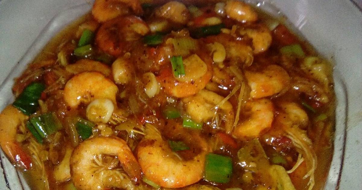 Resep Udang saus tiram lada hitam oleh Asna F Amaliah 