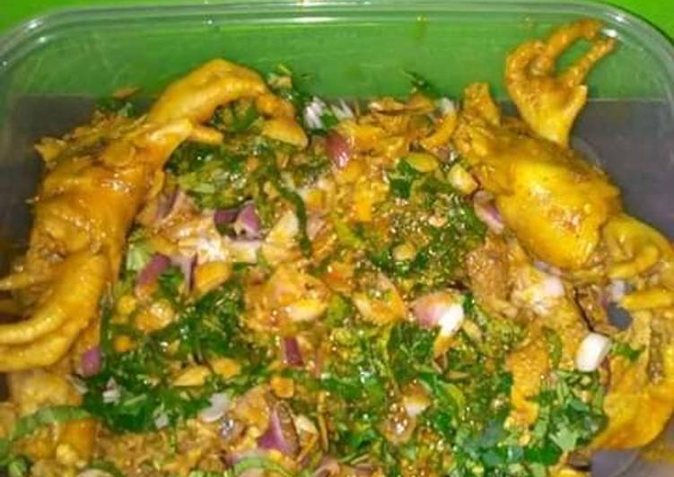 Simple Way to Prepare Speedy Chicken leg Nkwobi | Simple Recipe For Two