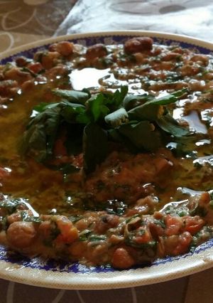 A picture of Lebanese Foul Moudammas.