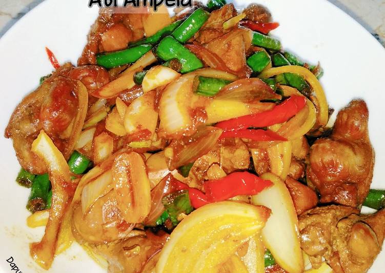 Cara mengolah Oseng Kacang Panjang Ati Ampela Anti Gagal